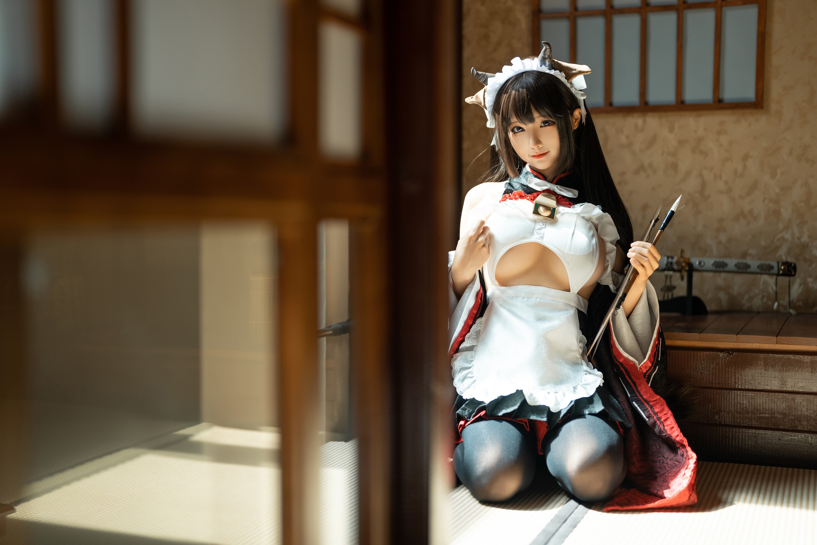 图片[1]-蠢沫沫 – NO.248 牛牛女仆[15P]-XikXak